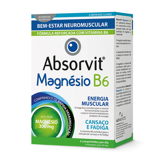 Absorbit Magnesium B6 (x60 tablets) - Healtsy
