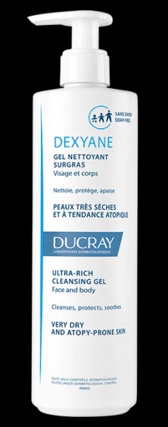 Ducray Dexyane Cleansing Gel - 400ml - Healtsy