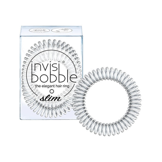 Invisibobble Elastic Hair Slim Silver (x3 units) - Healtsy