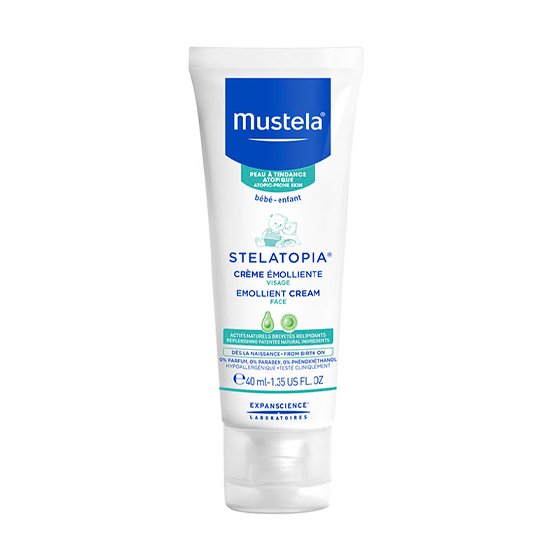 Mustela Baby Atopic Skin Stelatopia Emollient Face Cream - 40ml - Healtsy