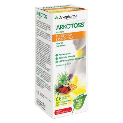 Arkotos Cough Syrup Red Fruits - 140ml oral solution - Healtsy