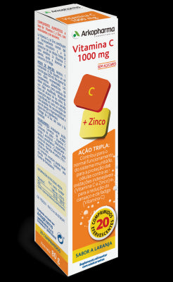Arkopharma Vitamin C + Zinc (x20 effervescent tablets) - Healtsy