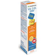 Arkopharma Vitamin C + D + Zinc (x20 effervescent tablets) - Healtsy