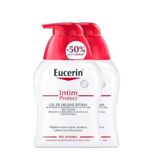 Eucerin Intim Protect Gel Intimate Hygiene Sensitive Skin - 250ml (DUO w/ 50% Discount 2nd Package) - Healtsy