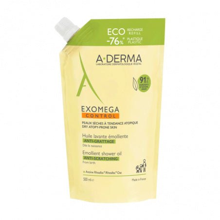 A - Derma Exomega Control Shower Oil Refill - 500ml – Buy Now at Healtsy