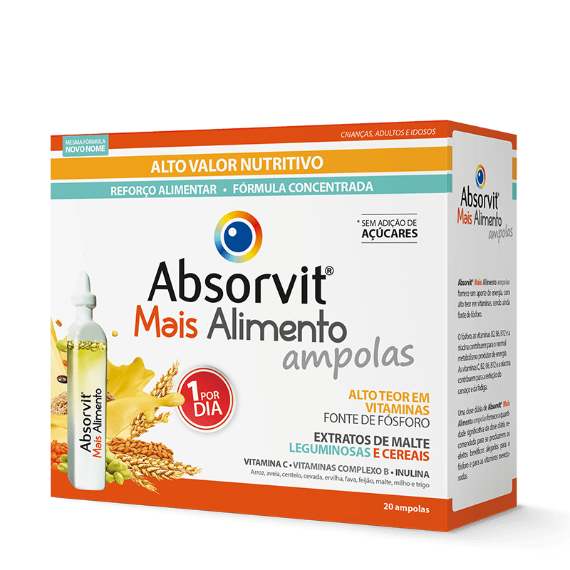 Absorvit Mais Alimentos Solution (x20 ampoules) – Buy Now at Healtsy