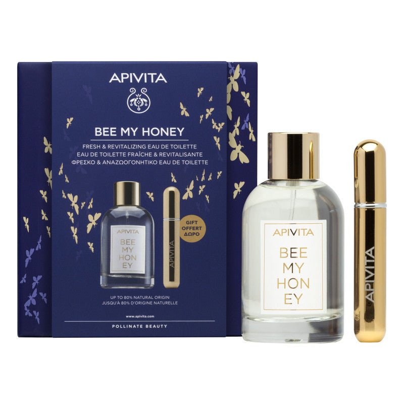Apivita Bee My Honey Eau Toilette + Refillable Travel Pack – Buy Now at Healtsy