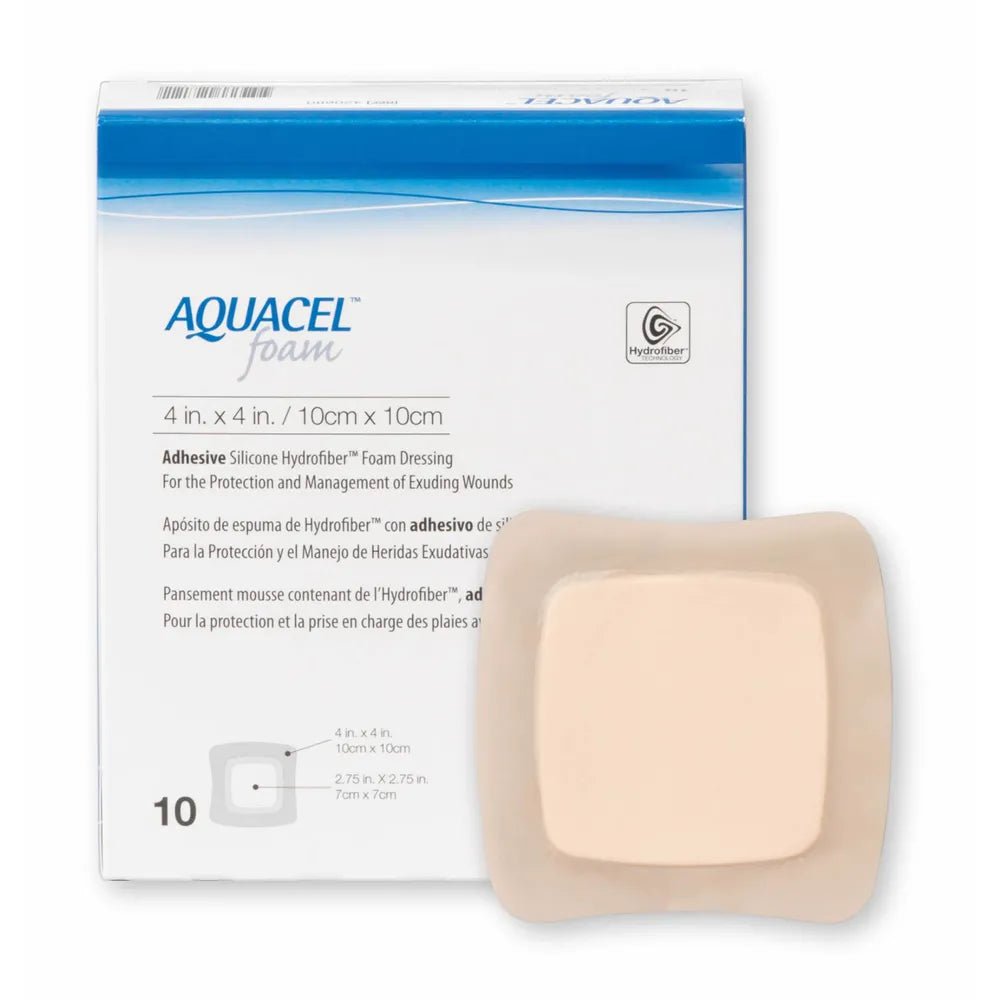 Aquacel Foam Adhesive Dressing - 10x10cm (x10 units) – Buy Now at Healtsy