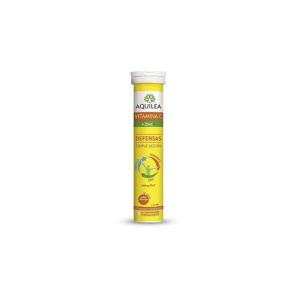 Aquilea Vitamin C + Zinc Effervescent Tablets (x14 units) – Buy Now at Healtsy