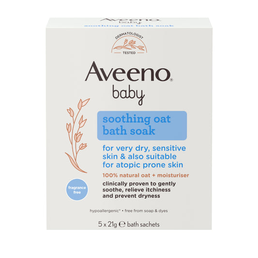 Aveeno Baby Soft Oat Bath Powder - 21g (x5 units) - Healtsy
