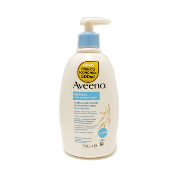 Aveeno Dermexa Emollient Cream - 500ml (Economical format) – Buy Now at Healtsy