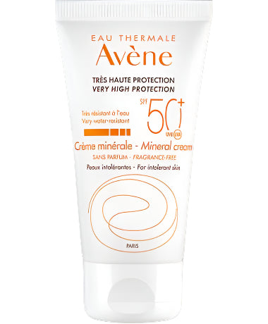 Avène Solar Cream SPF50+ Mineral - 50 ml – Buy Now at Healtsy