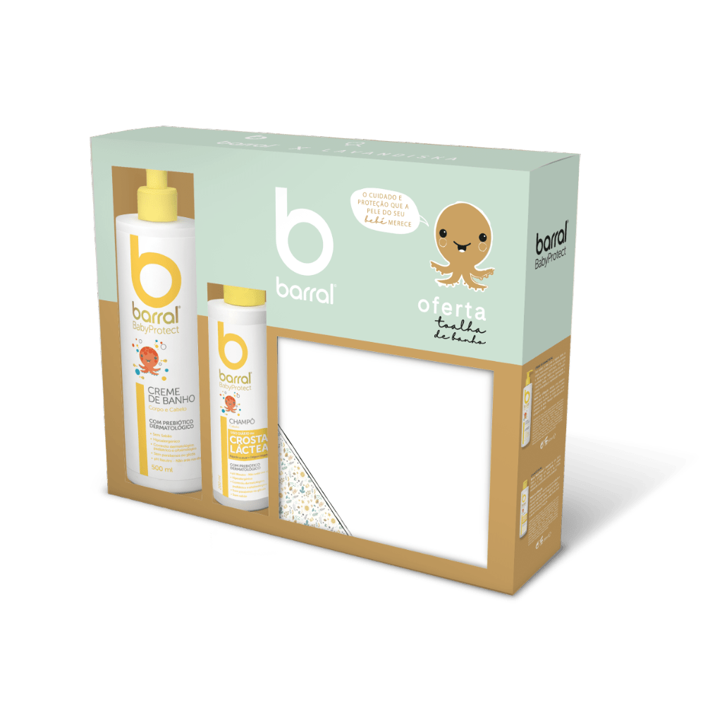 Barral Babyprotect Bath Cream - 500ml + Shampoo - 200ml + Towel Offer – Buy Now at Healtsy
