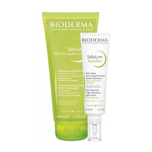 Bioderma Sebium Kerato+ Gel - Cream - 30ml + Moussant Gel - 200ml – Buy Now at Healtsy