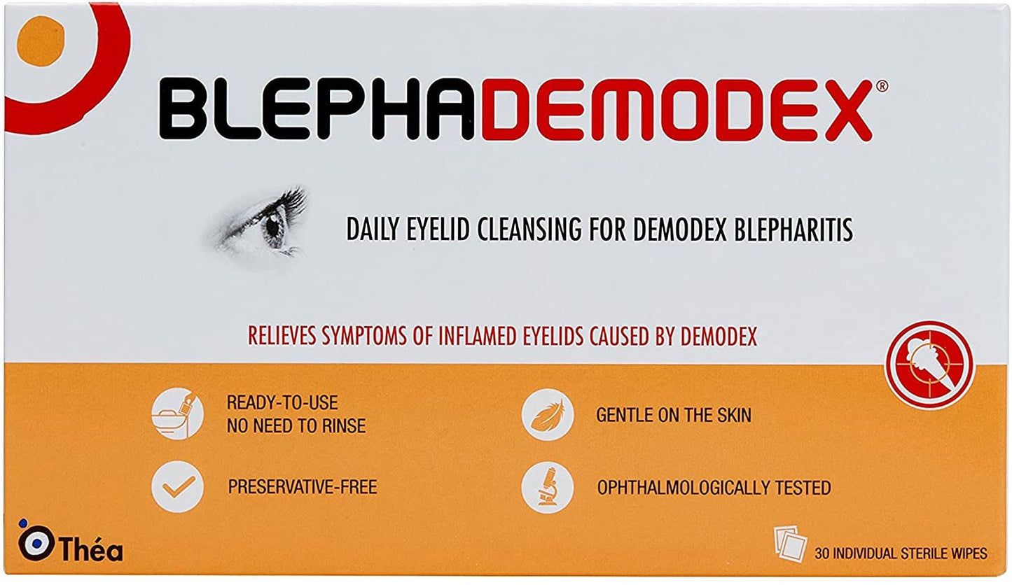 Blephademodex Sterile Wipes (x30 units) – Buy Now at Healtsy