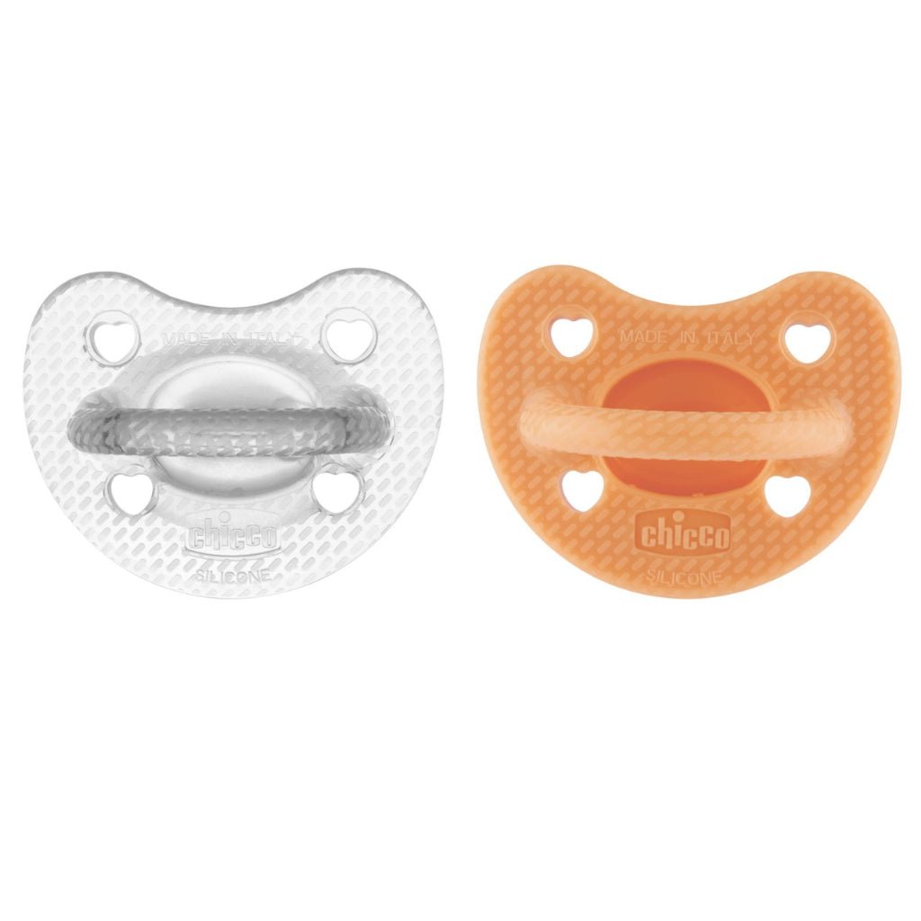 Chicco PhysioForma Luxe_Orange_6 - 16M (x2 pacifiers) – Buy Now at Healtsy