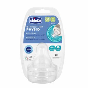 Chicco Teat Perfect5_ Silicone_ 0m+_ Slow (x2 units) – Buy Now at Healtsy