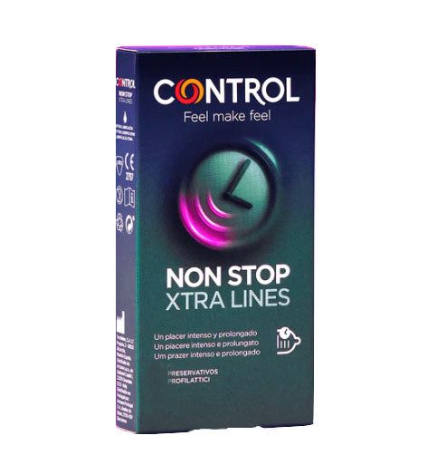 Control Non Stop Xtra Lines (x12 condoms) - Healtsy