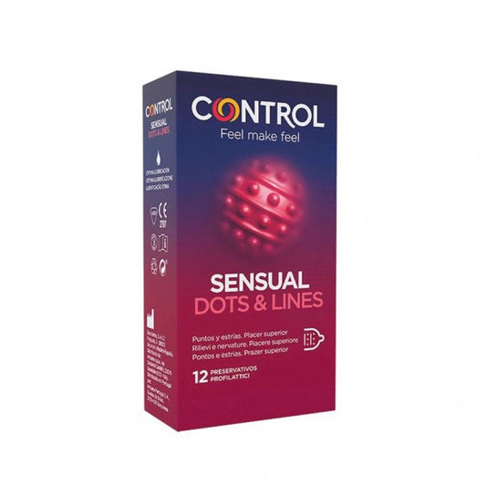 Control Sensual Dots Lines (x12 condoms) - Healtsy