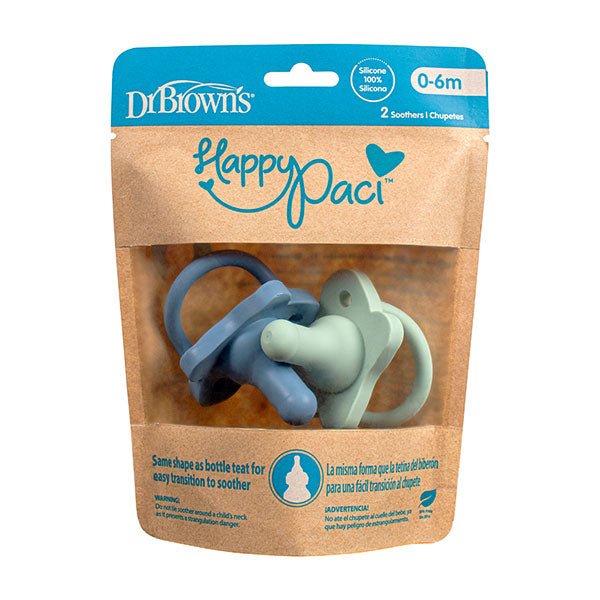 Dr Browns Pacifier_ Silicone_ 0 - 6M_Boy (x2 pcs) – Buy Now at Healtsy