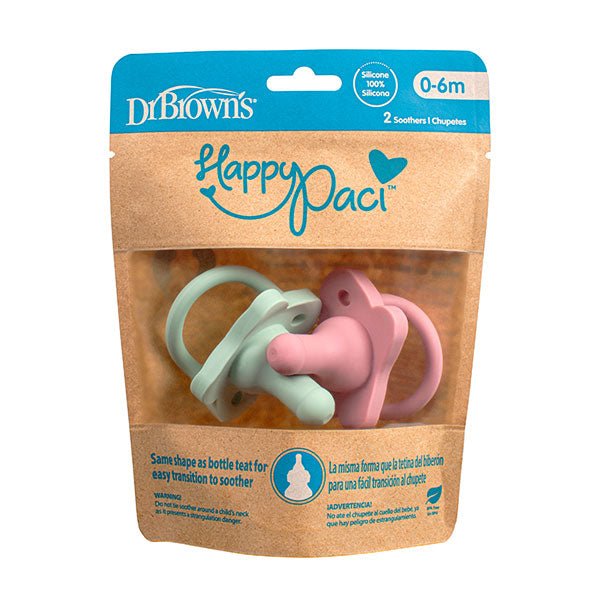 Dr Browns Silicone Pacifier 0 - 6M Girl (x2 pcs) – Buy Now at Healtsy
