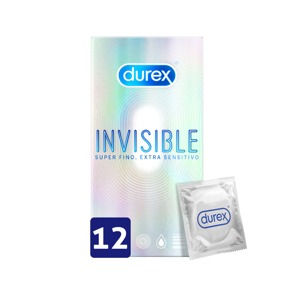 Durex Invisible Extra Lubricant (x12 condoms) Durex Invisible Extra Lubricant (x12 condoms)