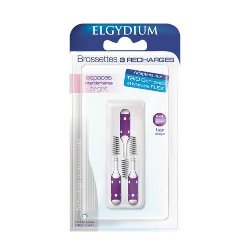 Elgydium Clinic Brush Refill Violet (x3 units) – Buy Now at Healtsy