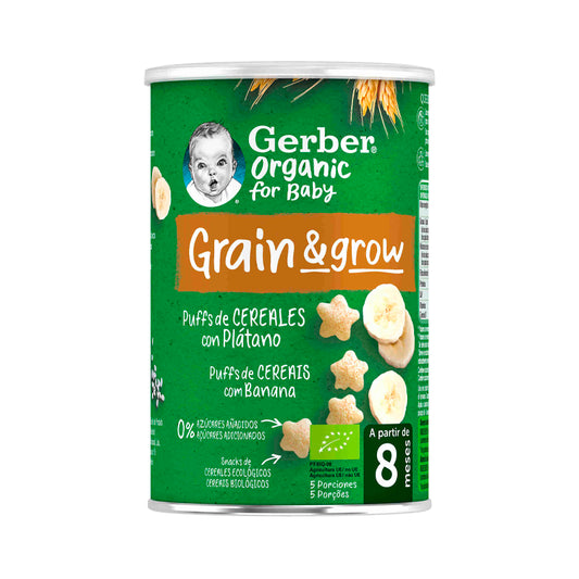 Gerber Bio Nutripuffs Banana _8M+ - 35g - Healtsy