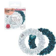 Invisibobble Elastic Hair Sprunchie Slim Coll as Ice (x2 pieces) - Healtsy