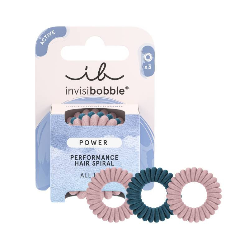 Invisibobble Elastic Power Fluffy Rose & Ice (x3 units) - Healtsy