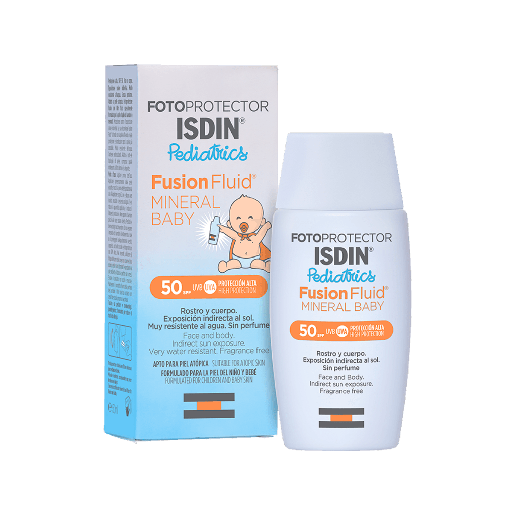 Isdin Fotoprotetor Pediátrics Fusion Fluid Mineral Baby SPF50 - 50ml – Buy Now at Healtsy