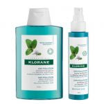 Klorane Detox Anti-pollution Protection Aquatic Mint Bio Shampoo - 400ml + Purifying Bruma Offer - 100ml - Healtsy