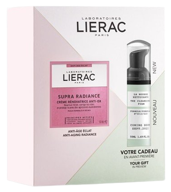Lierac Supra Radiance Cream - 50ml + Cleansing Foam Offer - 50ml - Healtsy