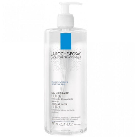 La Roche Posay Ultra Micellar Water Makeup Remover Sensitive Skin - 750ml - Healtsy