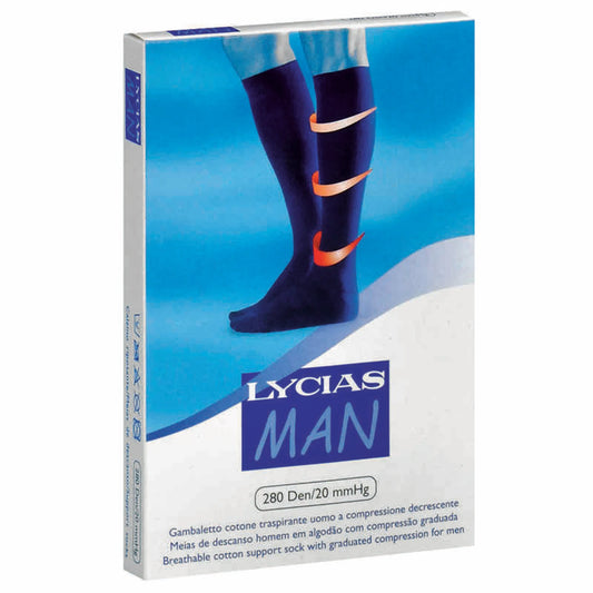 Lycias Man Sock_ Size 1_ Blue - Healtsy