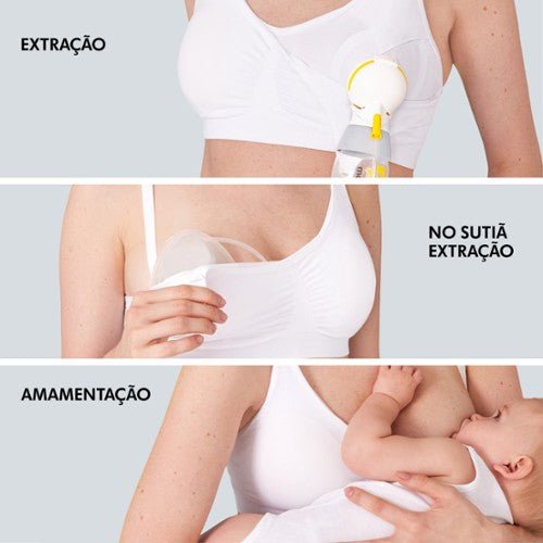 Medela Breastfeeding/Expressing Bra 3 in 1_ White_ Size. XL – Buy Now at Healtsy