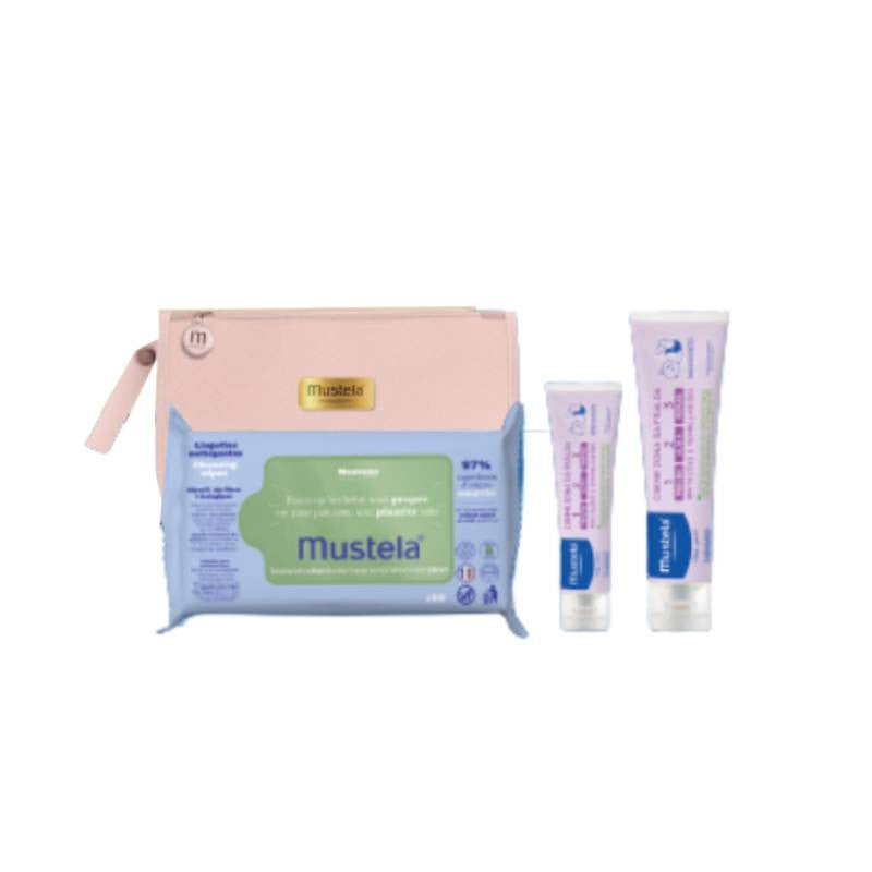 Mustela Bebe Diaper Changing Kit_ Pink - Healtsy