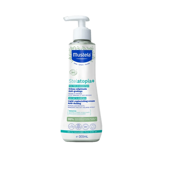Mustela For Atopic Stelatopia Lipid Replenishing Cream - 300ml – Buy Now at Healtsy