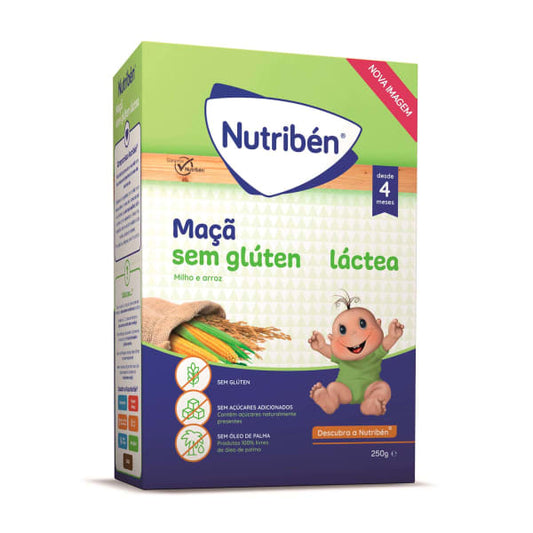 Nutriben Apple Milky Flour without Gluten - 250g - Healtsy