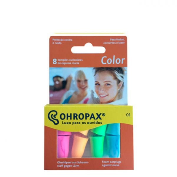 Ohropax Soft Foam Color Earplugs (x8 pieces) – Buy Now at Healtsy