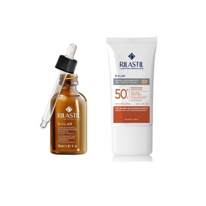 Rilastil D - Clar concentrate - 30ml + D - Clar Cream SPF50+ - 40ml – Buy Now at Healtsy