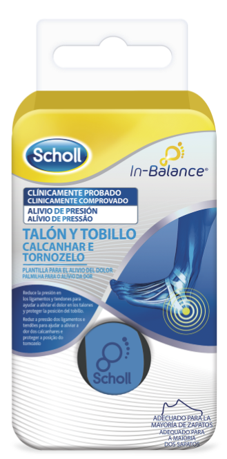 Scholl In Balance Insole Heel/Ankle_Size. S (x2 units) - Healtsy