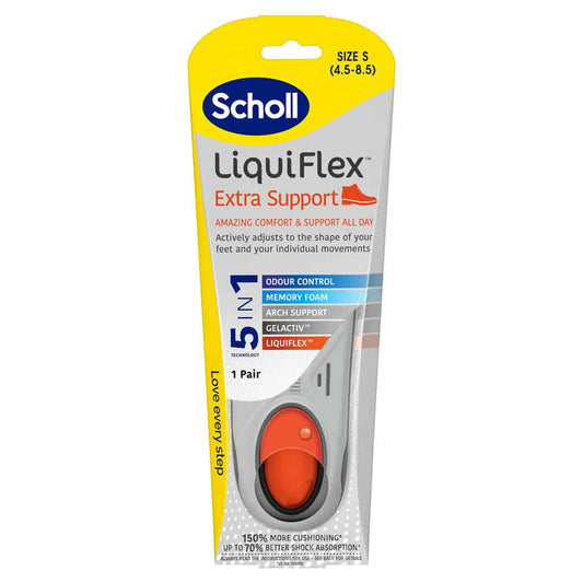 Scholl Liquiflex Insole Support Extra_ Size S - Healtsy
