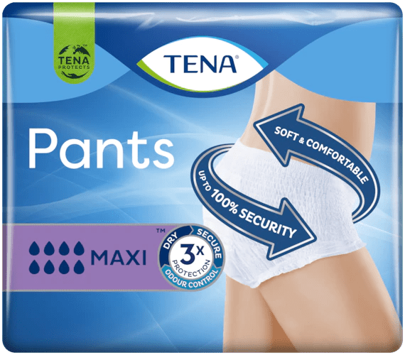 Tena Pants Underwear Maxi_Size M (x10 units) – Buy Now at Healtsy