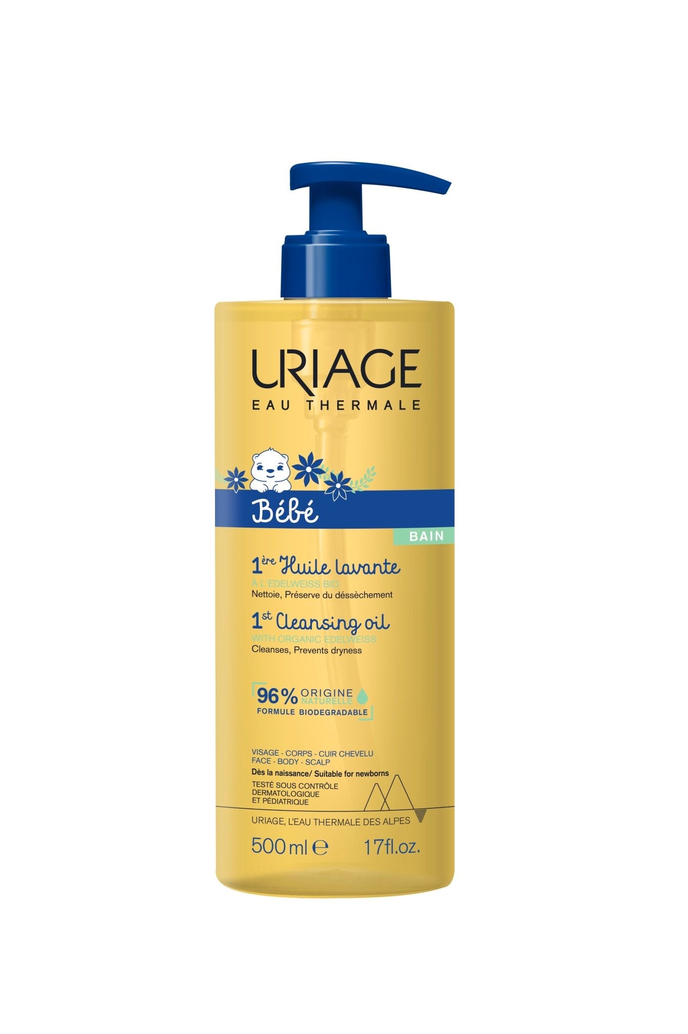 Uriage Baby 1st Washing Oil - 500ml – Buy Now at Healtsy