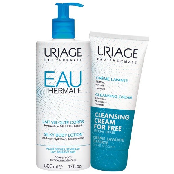 Uriage Eau Thermale Body Moisturizing Milk - 500ml + Washing Cream Offer – Buy Now at Healtsy