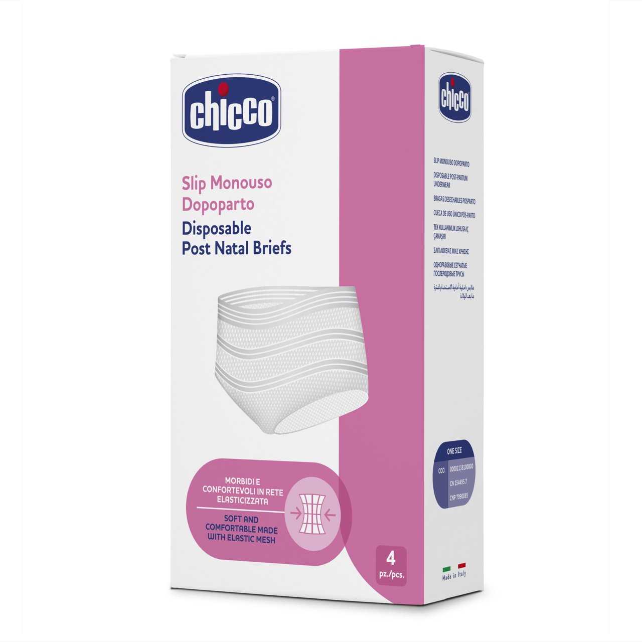 Chicco Single-Use Postpartum Underwear Elastic Mesh (x4 units) (ref. Ch.Mam1138100000) - Healtsy
