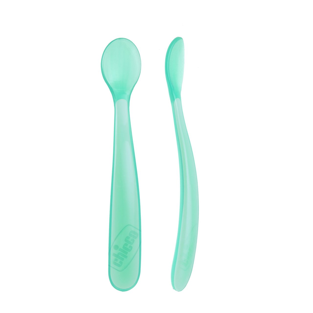 Chicco Silicone Spoon 6m+ _Blue (x2 units) - Healtsy