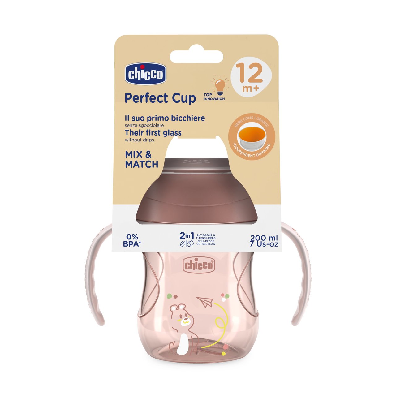 Chicco Perfect Cup _ Pink _ 12M+ (ref. Ch.Ali6951150000 ) - Healtsy