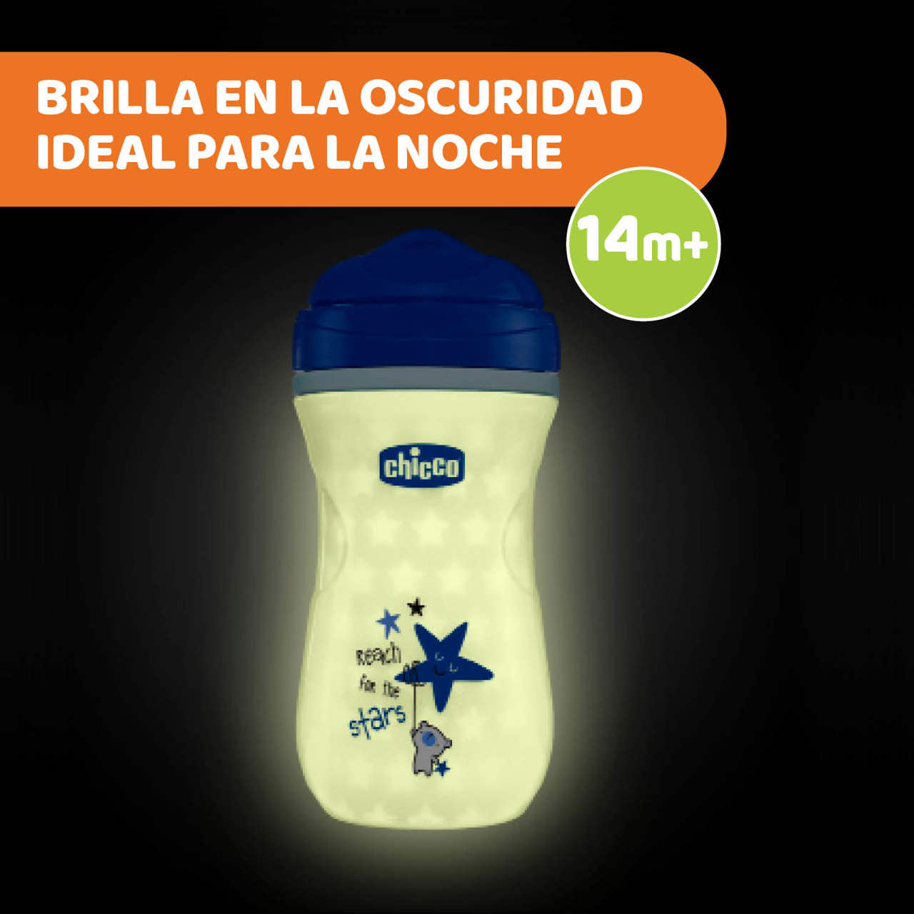 Chicco Green Luminous Cup 14M+  (ref. Ch.Ali6971300000 ) - Healtsy
